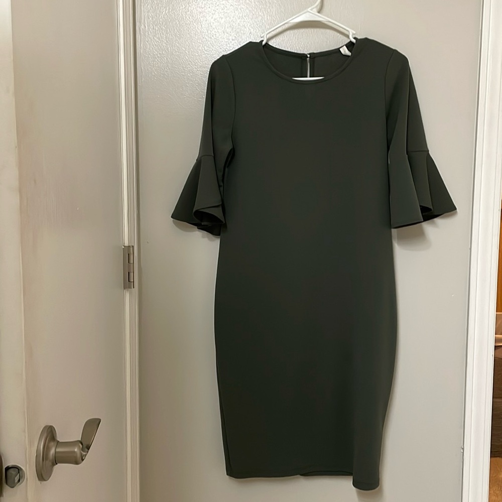 PINKBLUSH maternity dress olive green